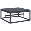 vidaXL Gartensofa-set mit Kissen 7 pcs Schwarz Stahl