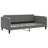 vidaXL Tagesbett Ausziehbar Dunkelgrau 100x200 cm Stoff