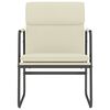 vidaXL Loungesessel Creme 55x64x80 cm Kunstleder