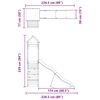 vidaXL Spielturm Massivholz Douglasie