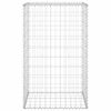 vidaXL Gabionenwand mit Abdeckung Verzinkter Stahl 60x50x100 cm