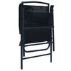 vidaXL 3-tlg. Bistro-Set Schwarz Stahl