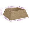 vidaXL Weihnachtsbaumkragen Braun 70 x 70 x 28 cm das Seegras