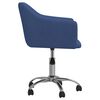 vidaXL Esszimmerstuhl Drehbar Blau Stoff