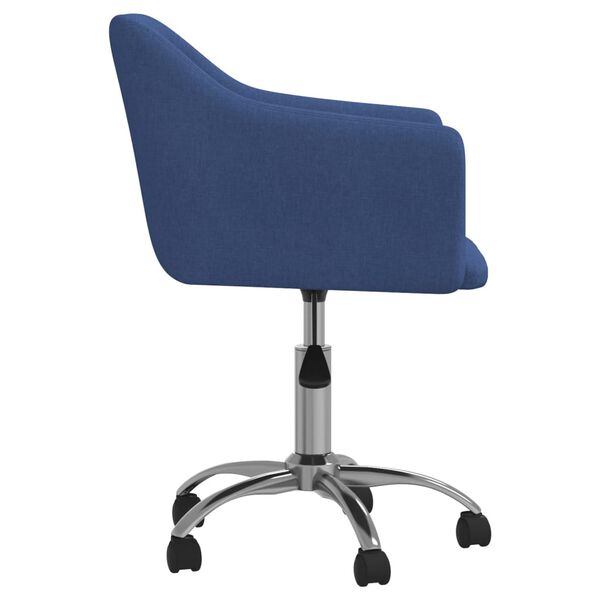 vidaXL Esszimmerstuhl Drehbar Blau Stoff