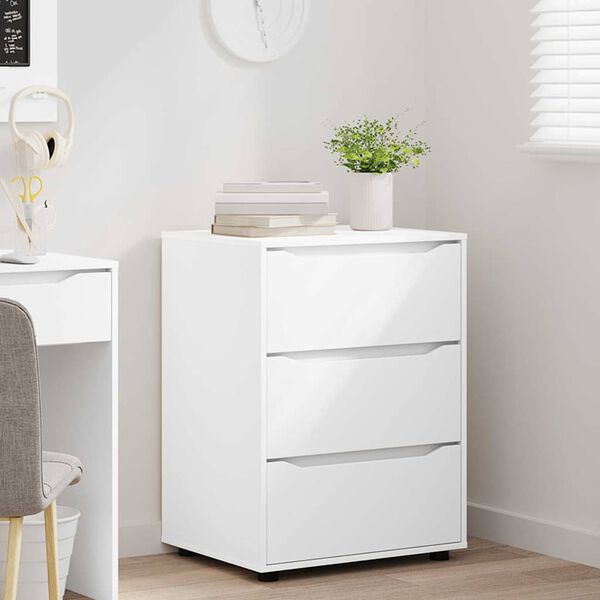 vidaXL Aufbewahrungsschrank Wei&szlig; 60 x 48 x 81 cm Holzwerkstoff