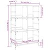 vidaXL B&uuml;cherregal Braun Eichen-Optik 78,5x33x117,5 cm Holzwerkstoff