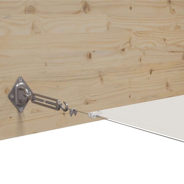vidaXL Senkrechtmarkise Wei&szlig; 60x800 cm Oxford-Gewebe