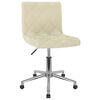 vidaXL Esszimmerst&uuml;hle 2 Stk. Drehbar Creme Samt
