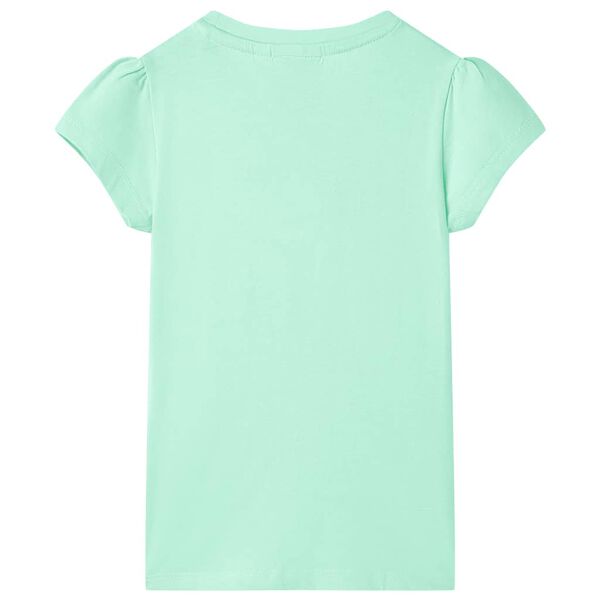 Kinder-T-Shirt Knallgr&uuml;n 116