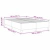 vidaXL Plattformbettgestell Creme 140 x 190 cm Cordstoff