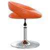 vidaXL Esszimmerst&uuml;hle 4 Stk. Drehbar Orange Kunstleder