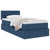 vidaXL Aufbewahrungsbett mit Matratze Blau 100 x 200 cm Holzwerkstoff