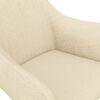 vidaXL Esszimmerstuhl Drehbar Creme Stoff