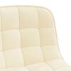 vidaXL Esszimmerst&uuml;hle 4 Stk. Drehbar Creme Samt