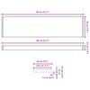 vidaXL Fensterbank Braunes Holz 80 x 20 x 4,5 cm PVC