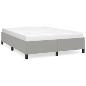 vidaXL Bettgestell ohne Matratze Hellgrau 140x200 cm Stoff
