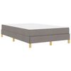 vidaXL Boxspringbett Taupe 120 x 200 cm Stoff