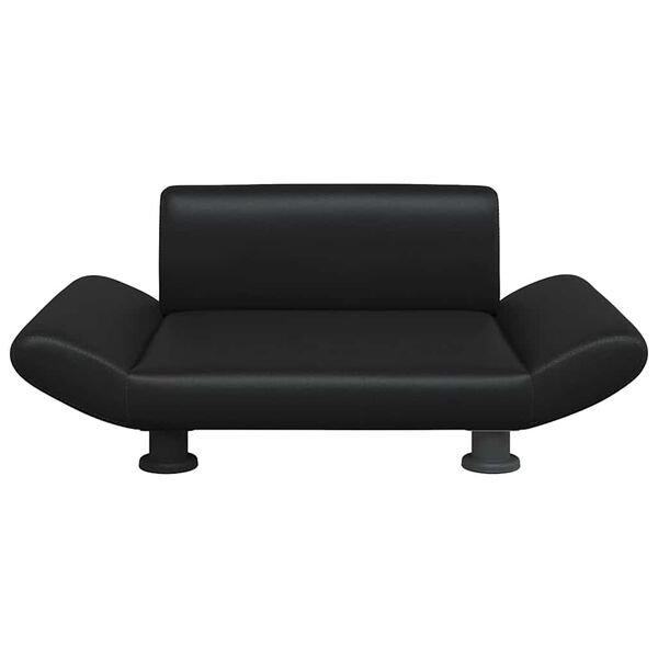 vidaXL Hundebett Schwarz 70x45x28 cm Kunstleder