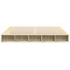 vidaXL Bettgestell Sonoma-Eiche 180x200 cm Holzwerkstoff