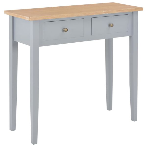 vidaXL Frisiertisch Konsolentisch Grau 79 x 30 x 74 cm Holz
