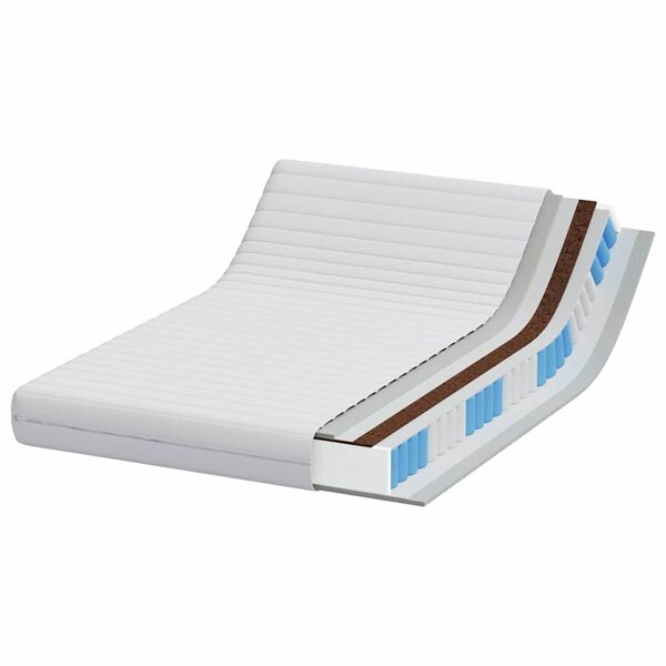 vidaXL Matratze Wei&szlig; 140 x 200 cm Taschenfeder