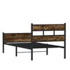 vidaXL Bettgestell ohne Matratze R&auml;uchereiche 100x190 cm Holzwerkstoff