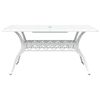vidaXL Garten Essgruppe 7 pcs Wei&szlig; Aluminium