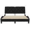 vidaXL Bettgestell ohne Matratze Schwarz 140x190 cm Stoff