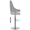 vidaXL Barhocker 2 Stk. Hellgrau Stoff