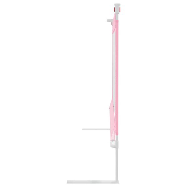 vidaXL Kleinkind-Bettschutzgitter Rosa 180x25 cm Stoff
