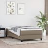 vidaXL Taschenfederkernmatratze Mittel Taupe 80x200x20 cm Stoff