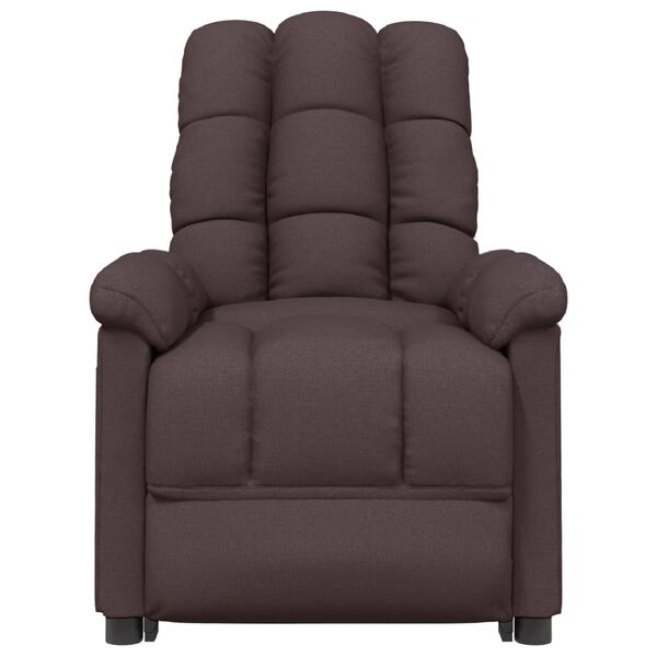 vidaXL Massagesessel Dunkelbraun Stoff