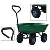 vidaXL Garten-Kippwagen 300 kg 75 L Gr&uuml;n