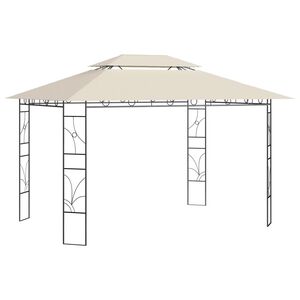 vidaXL Pavillon 4x3x2,7 m Creme 160 g/m&sup2;
