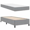 vidaXL Boxspringbett Hellgrau 100 x 200 cm Stoff