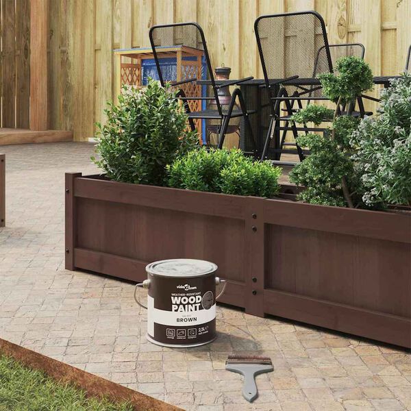 vidaXL Holzfarbe Braun 16,5 x 16,5 x 16 cm Wanddruck