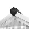 vidaXL Gew&auml;chshaus mit Fundament Verst&auml;rkt Aluminium 9,025 m&sup2;