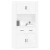 vidaXL Highboard Wei&szlig; Holzwerkstoff