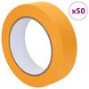 vidaXL Malerklebeb&auml;nder 50 pcs Gelb 25mm x 50m Papier