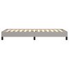 vidaXL Bettgestell ohne Matratze Hellgrau 90x190 cm Kingsize Stoff