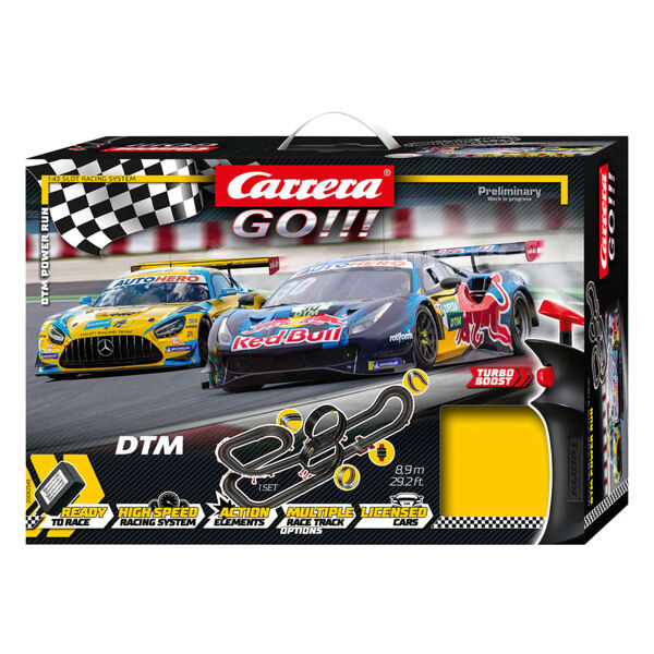 Carrera Go!!! Slotcar- und Rennbahn-Set DTM Power Run 8,9 m