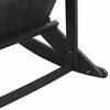 vidaXL Adirondack Schaukelstühle 2 pcs Schwarz HDPE