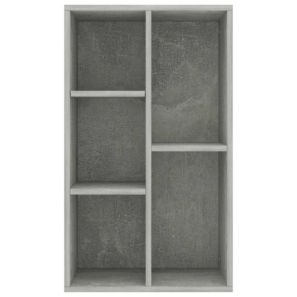 vidaXL B&uuml;cherregal/Sideboard Betongrau 50x25x80 cm Holzwerkstoff