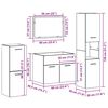 vidaXL Badezimmerm&ouml;bel-Set Wandmontiert 4 pcs Altholz Holzwerkstoff