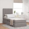 vidaXL Aufbewahrungsbett mit Matratze Taupe 100 x 200 cm Polyester