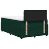 vidaXL Boxspringbett mit Matratze Dunkelgr&uuml;n 120x190 cm Samt