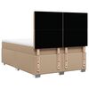 vidaXL Boxspringbett Matratze Cappuccino-Braun 160x200 cm Kunstleder