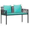 vidaXL B&auml;nke f&uuml;r Outdoor 2 -Seater 116 x 56 x 75 cm Poly-Rattan