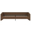 vidaXL Tagesbett mit Matratze USB Braun Stoff 90x200 cm